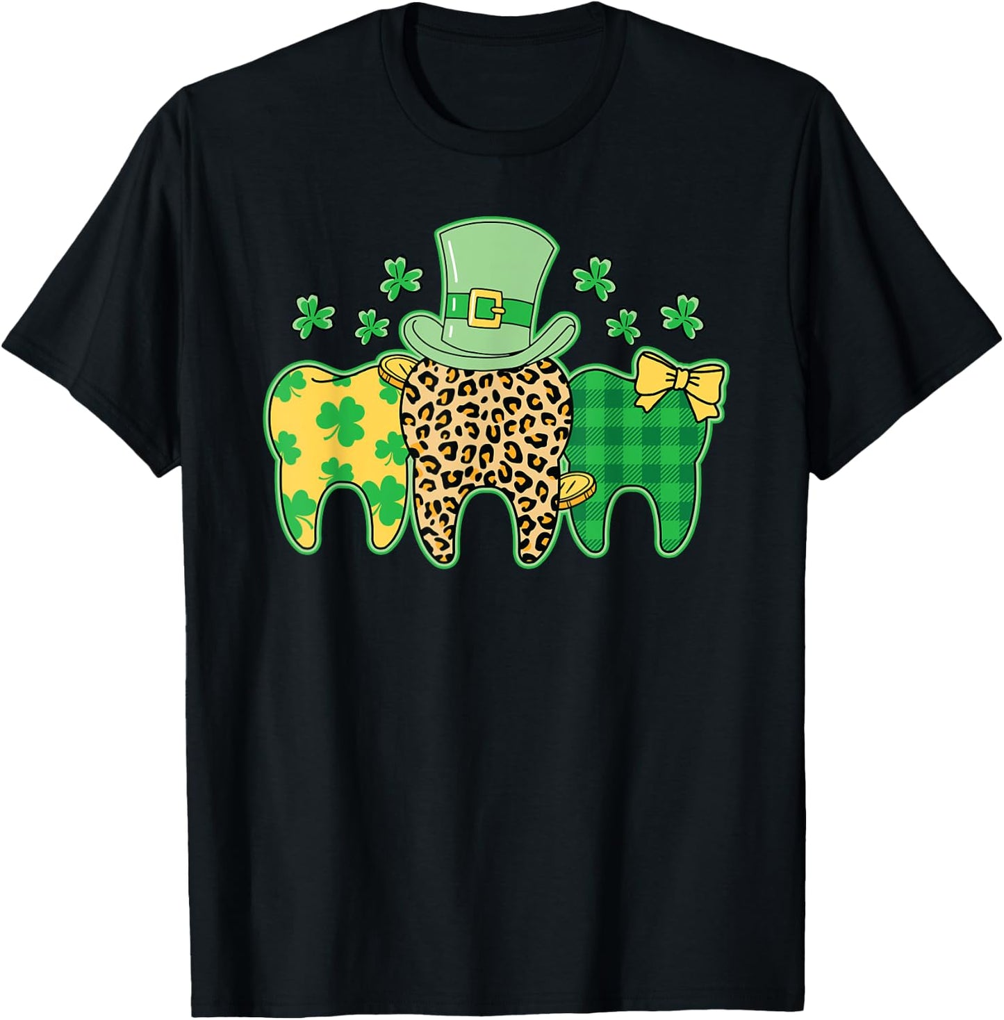 St. Patrick's Day Dentist Dental Assistant Hygienist T-Shirt - T-Shirt | Black