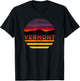 Retro Vintage Vermont Vacation Souvenir T-Shirt - T-Shirt | Black