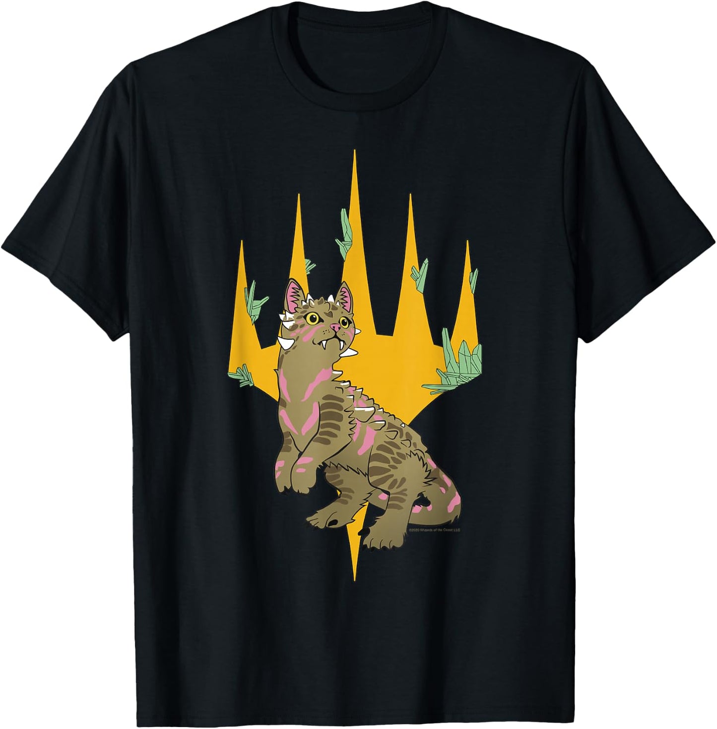 Magic: The Gathering Dinosaur Cat Logo T-Shirt - T-Shirt | Black