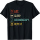Gastroenterology Nurse Eat Sleep Colonoscopy T-Shirt - T-Shirt | Black