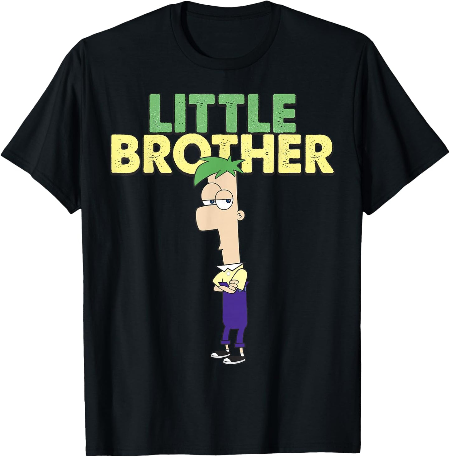 Disney Phineas And Ferb The Green Brother T-Shirt - T-Shirt | Black