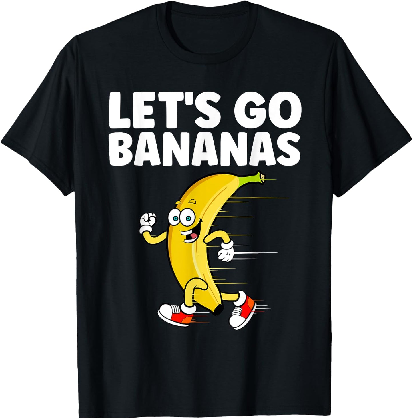 Banana Art Women Kids Hawaiian Fruit Bananas Lover T-Shirt - T-Shirt | Black
