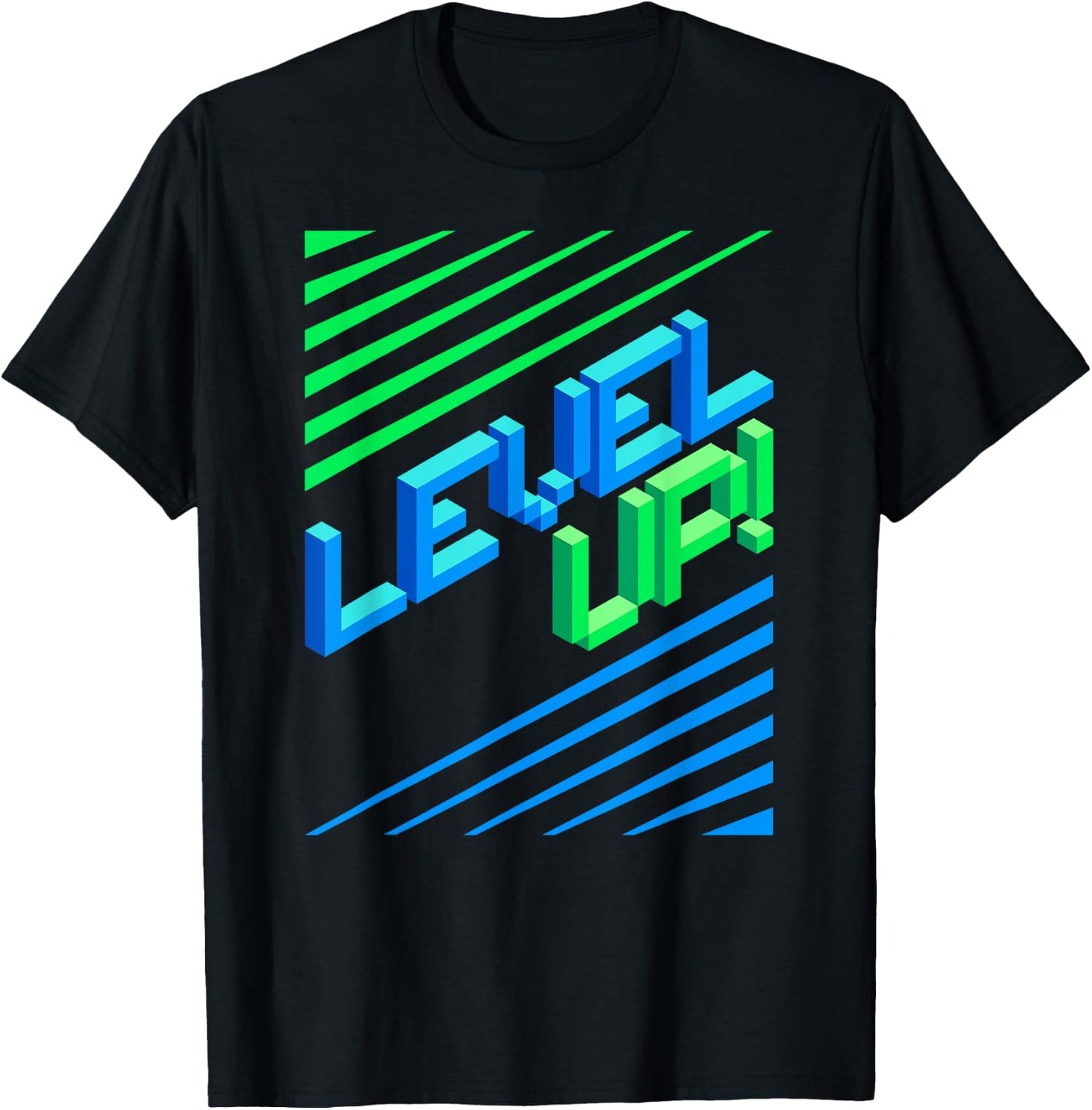 Level Your Game Up I Controller PS5 Gaming T-Shirt - T-Shirt | Black