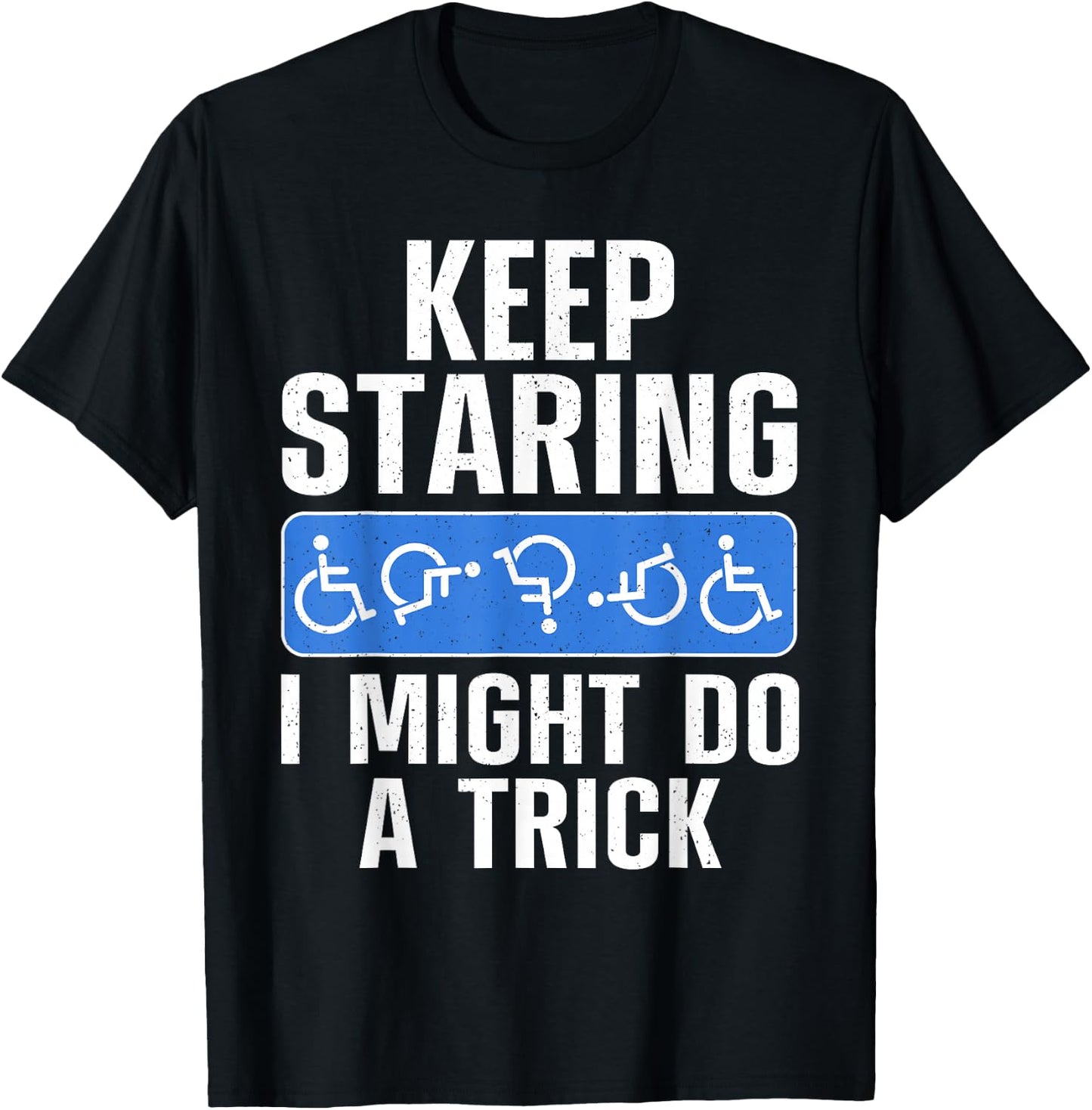 Cool Wheelchair Bound Art Women Cripple Handicapped T-Shirt - T-Shirt | Black