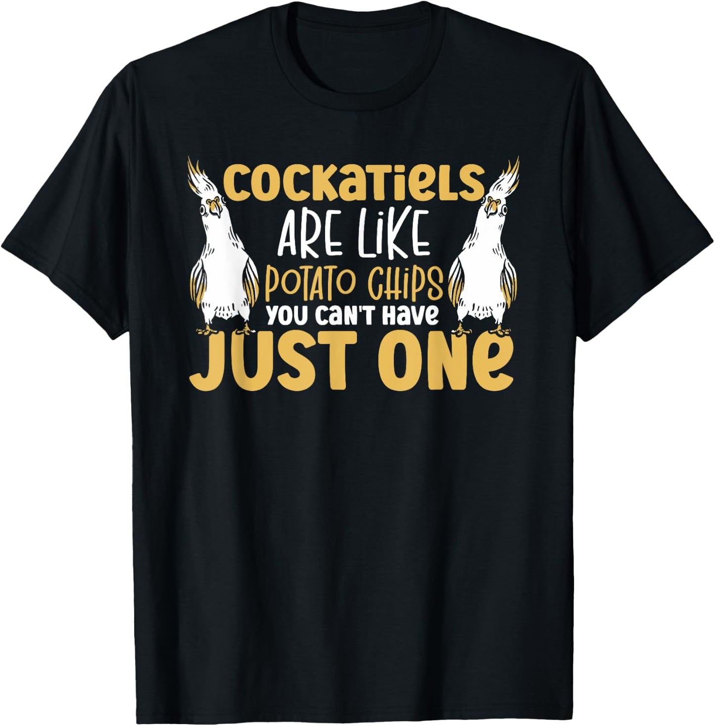 Cockatiel Parakeet Parrot Bird Lover Ornithologist Cockatiel T-Shirt - T-Shirt | Black