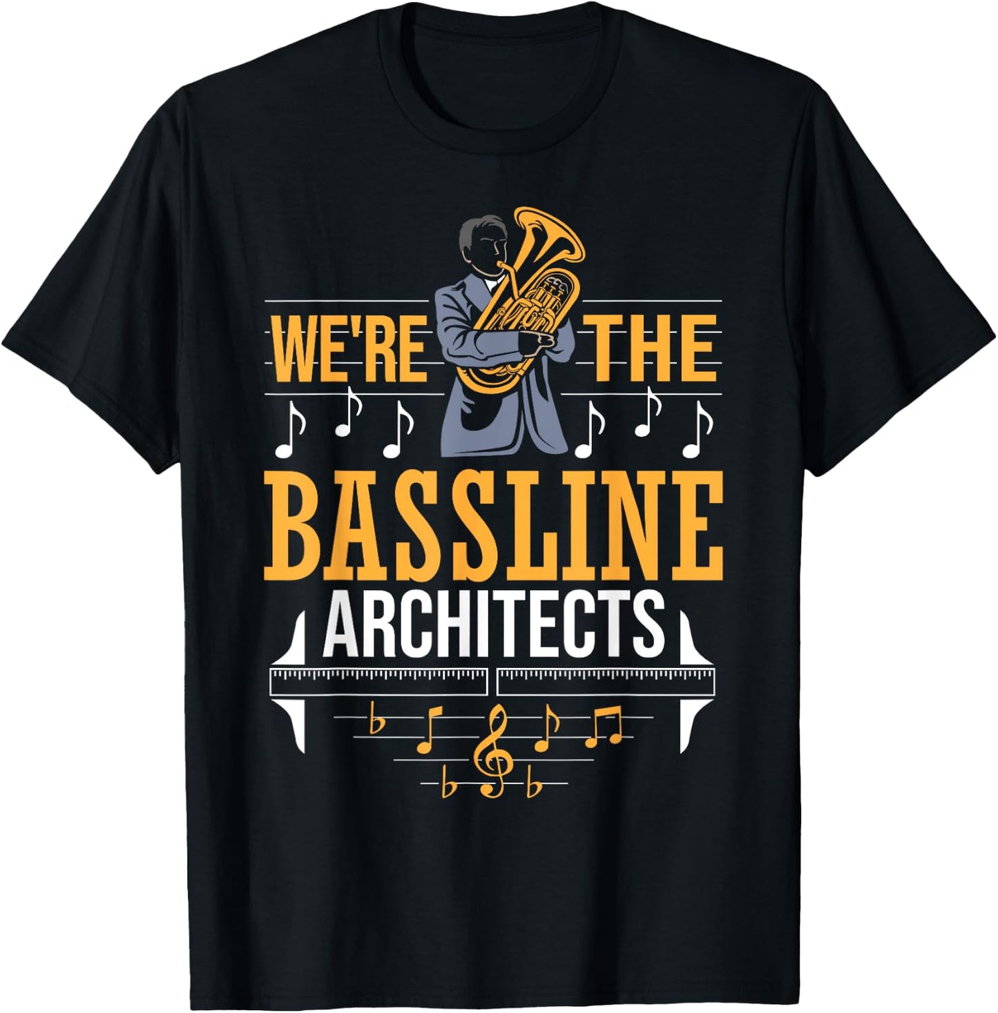 Euphoniumist Orchestra Marching Band Brass Horn Euphonium T-Shirt - T-Shirt | Black