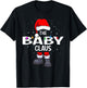 The Baby Claus Matching Christmas Pajama T-Shirt - T-Shirt | Black
