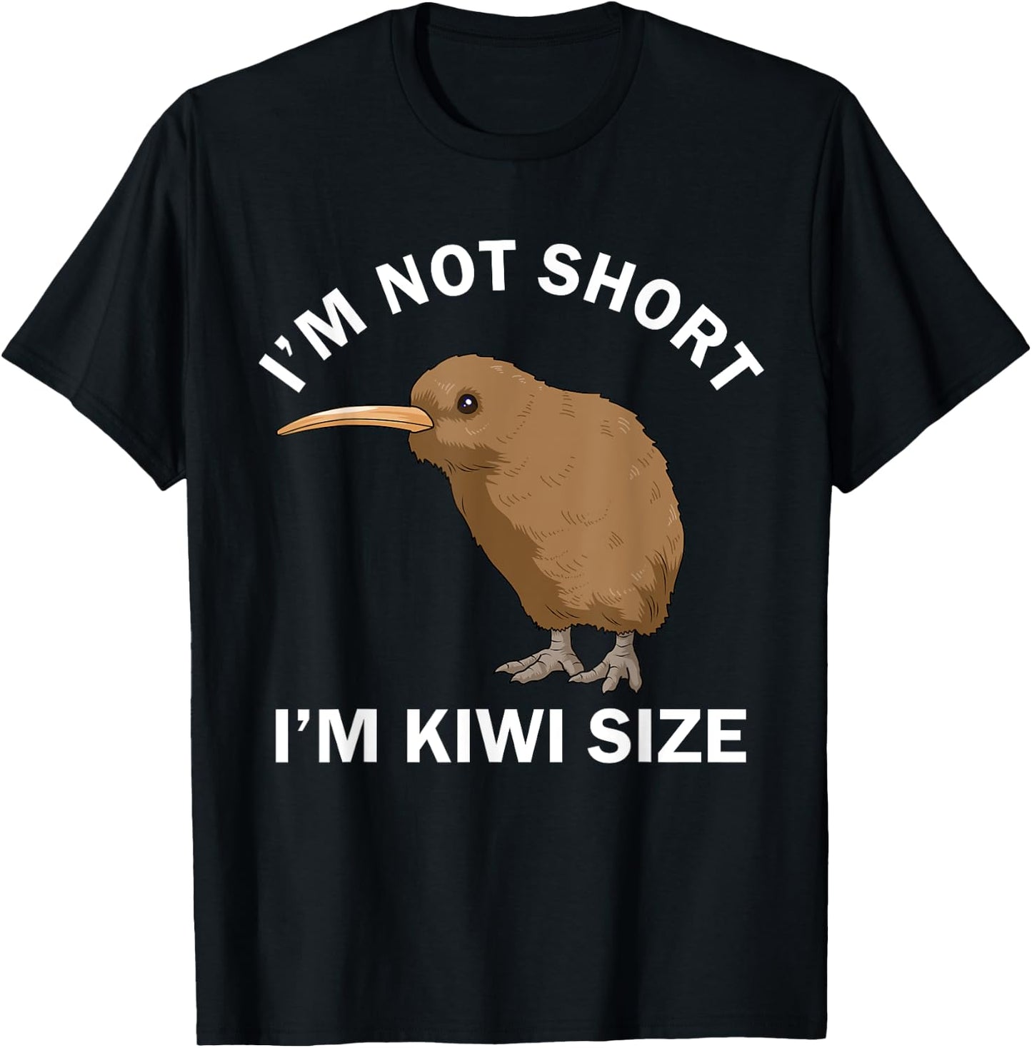 Funny Kiwi Shirt Women Kawaii Kiwi Bird Gifts New Zealand T-Shirt - T-Shirt | Black