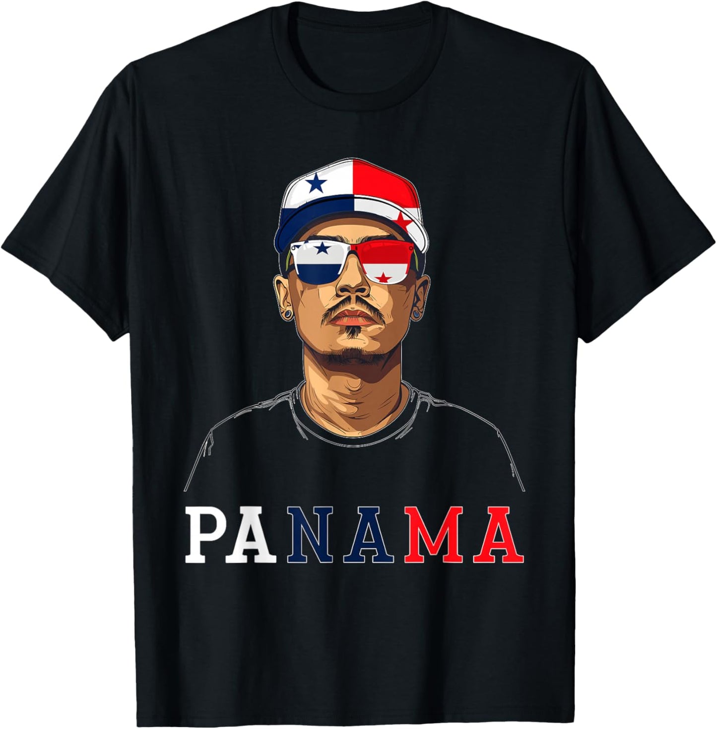 Panama Flag Outfit Souvenirs Country Panamanian T-Shirt - T-Shirt | Black