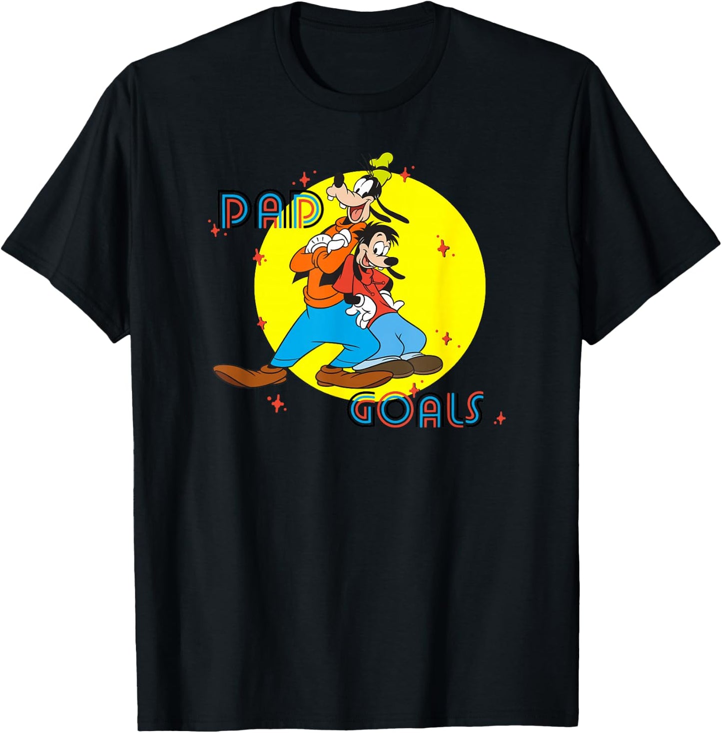 Disney Father's Day Goofy and Max T-Shirt - T-Shirt | Black