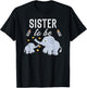 Sister To Be Elephant Baby Shower Sister Cute T-Shirt - T-Shirt | Black