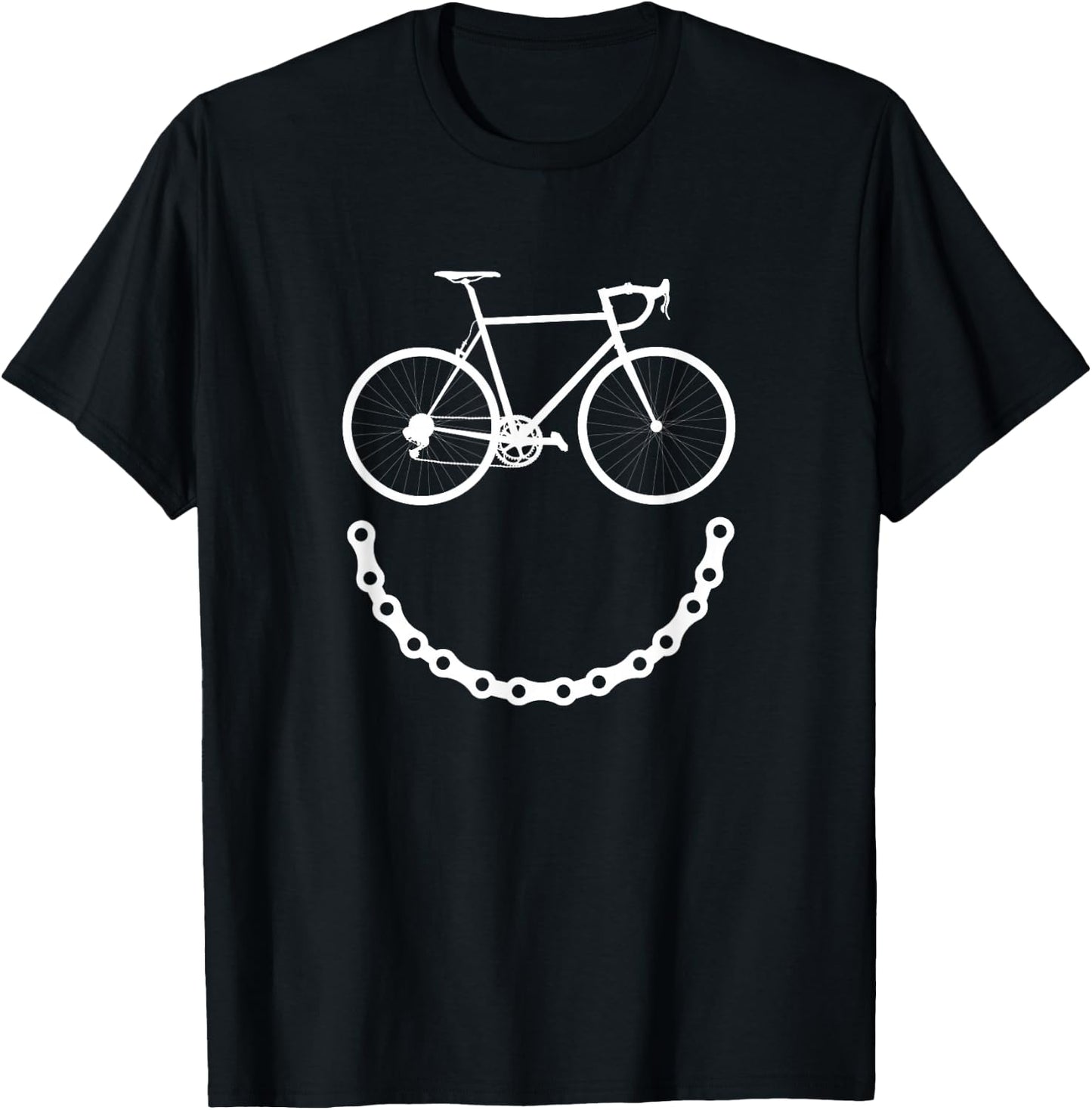 Cute Smiling Bicycle Cycling Shirt Women and Kids T-Shirt - T-Shirt | Black