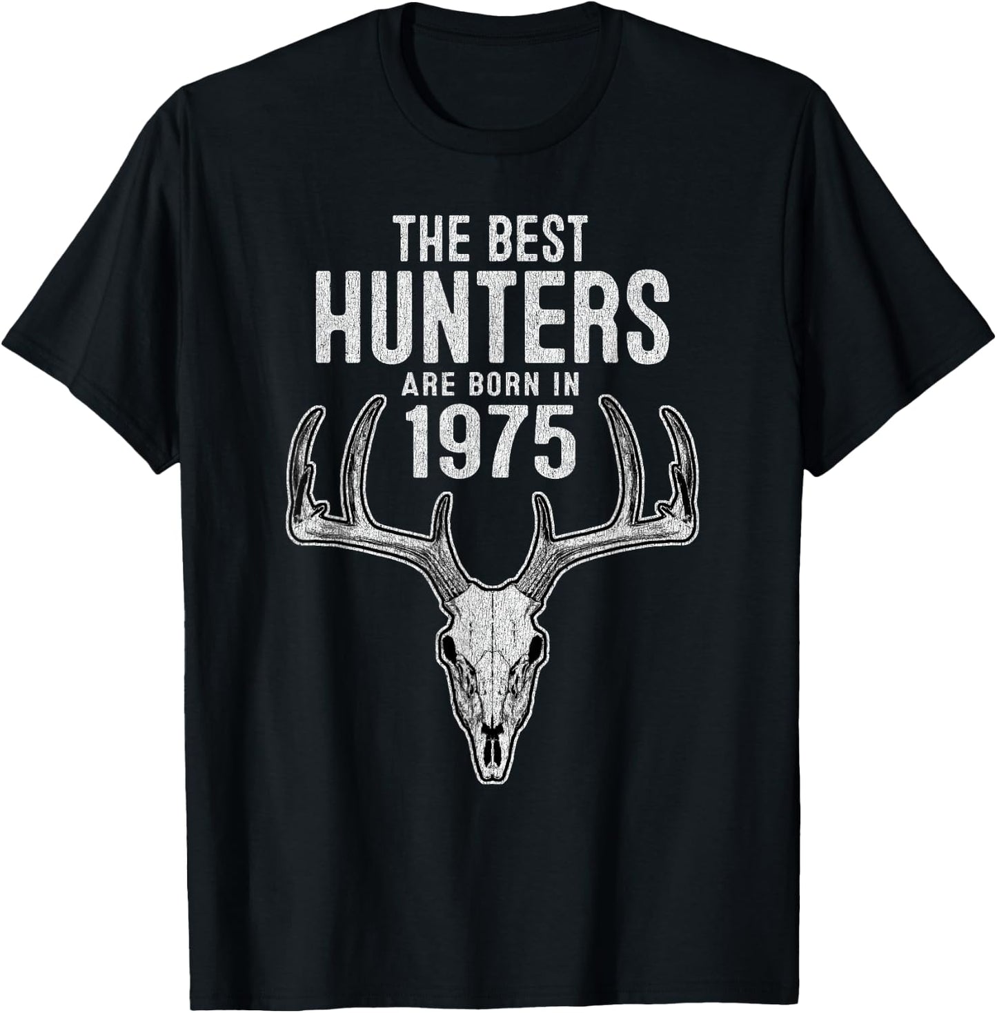 50 Year Old Deer Hunter: Hunting 1975 50th Birthday T-Shirt - T-Shirt | Black