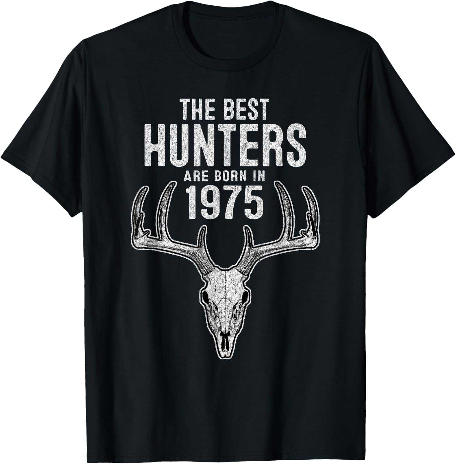 50 Year Old Deer Hunter: Hunting 1975 50th Birthday T-Shirt - T-Shirt | Black