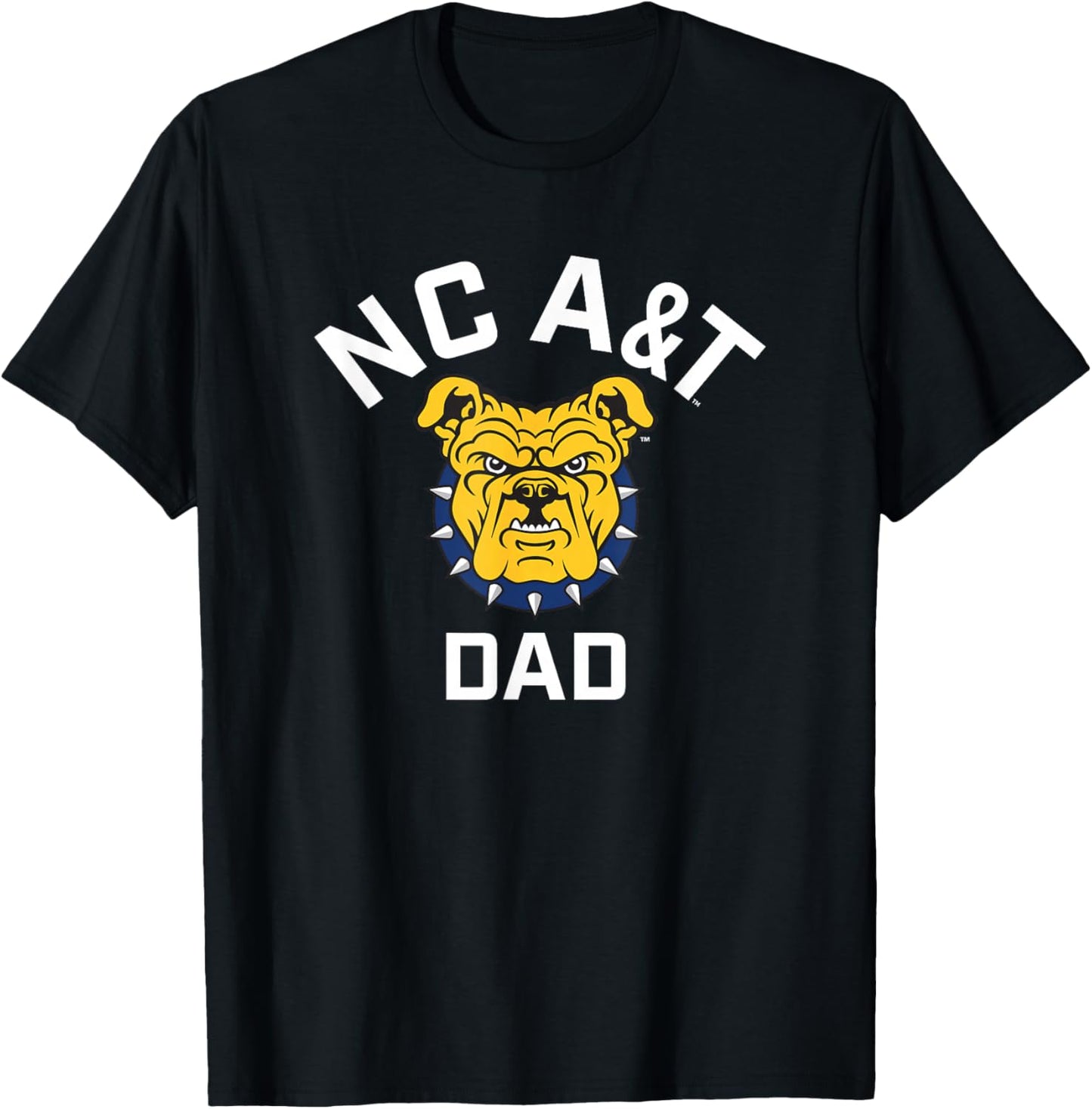 North Carolina A&T State University Aggies Arched Dad T-Shirt - T-Shirt | Black