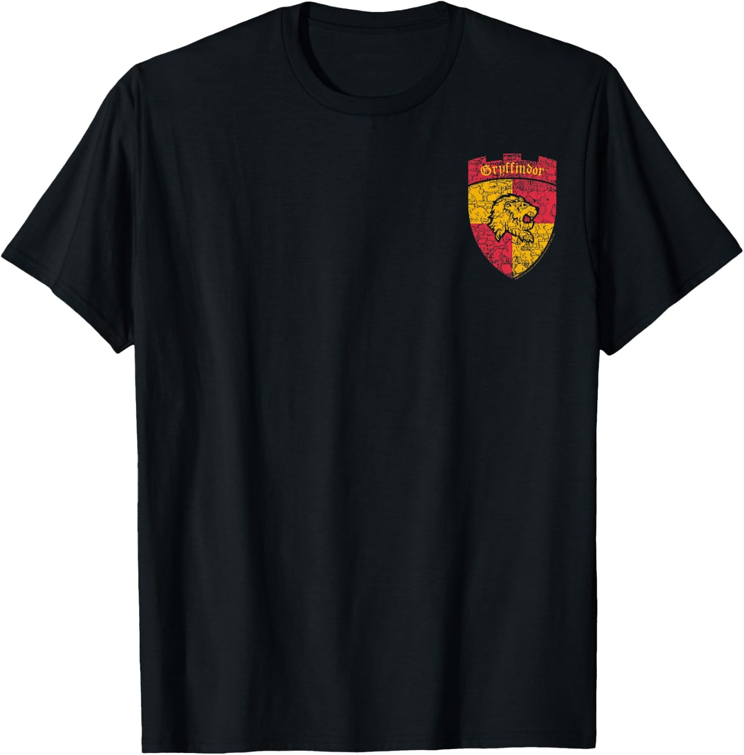 Harry Potter Gryffindor Crest Left Chest T-Shirt - T-Shirt | Black