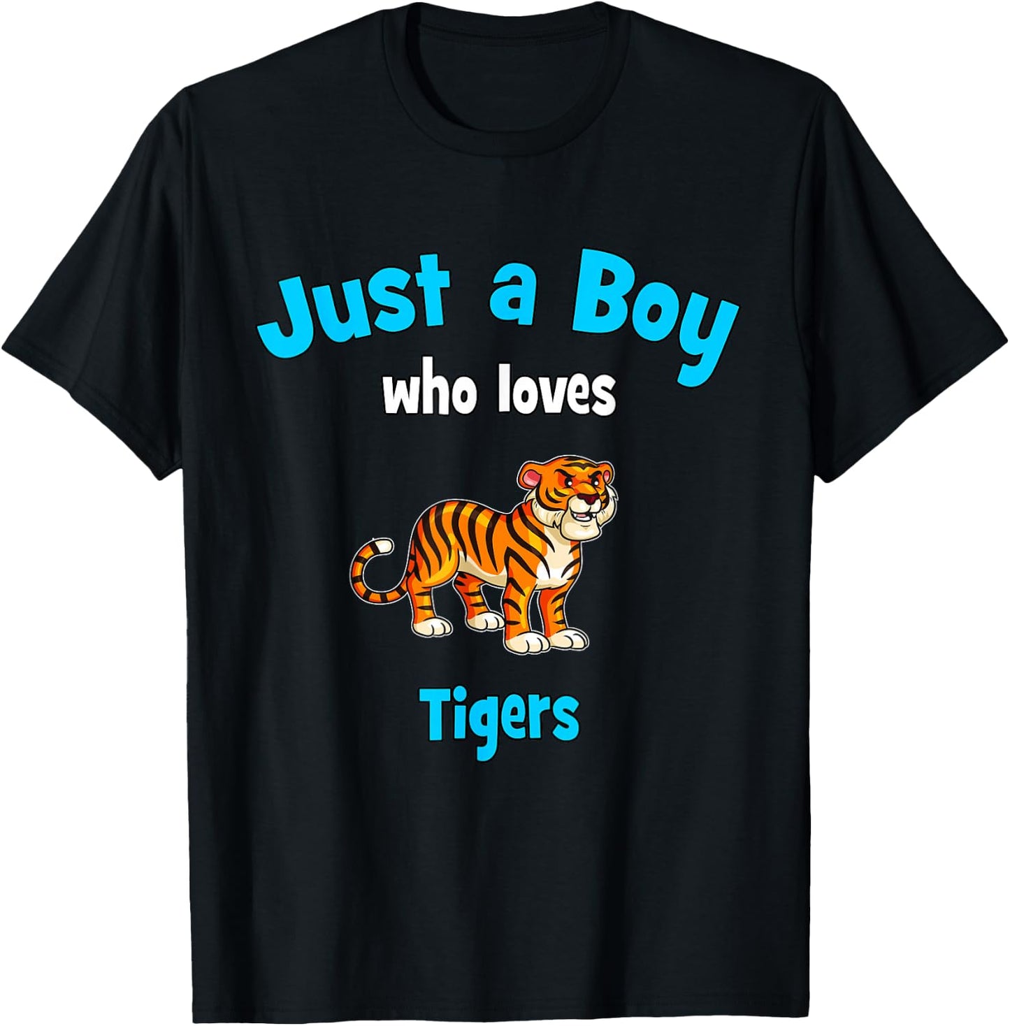 Tiger Shirt for Boys | Kids Tiger T-Shirt - T-Shirt | Black
