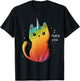 Cat Unicorn I Hate You T-Shirt - T-Shirt | Black