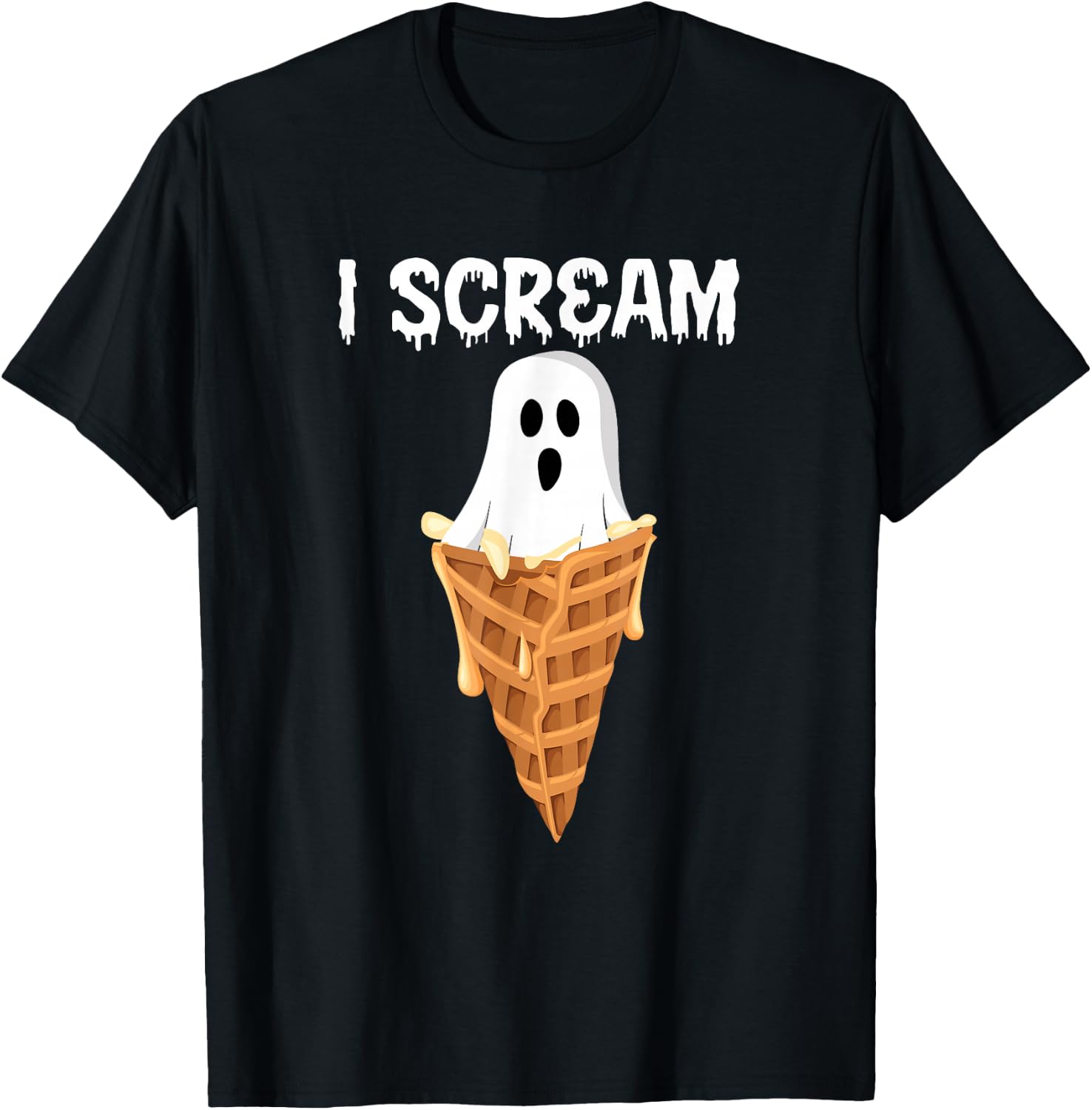 I Scream Halloween T-Shirt - T-Shirt | Black