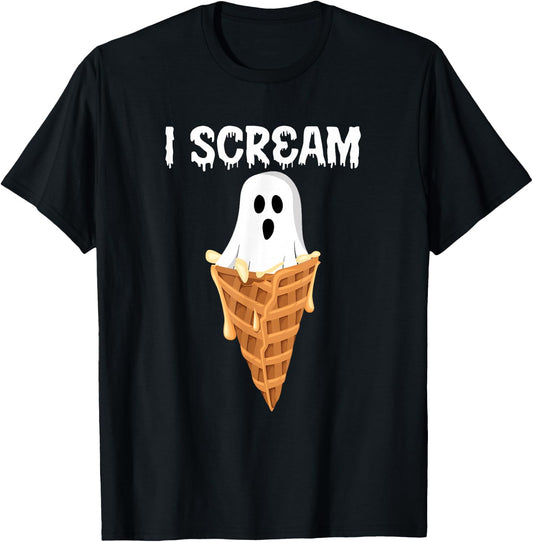 I Scream Halloween T-Shirt - T-Shirt | Black
