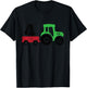 Tractors 4 Years Old 4th Birthday Boy Farm Boy Tractor T-Shirt - T-Shirt | Black
