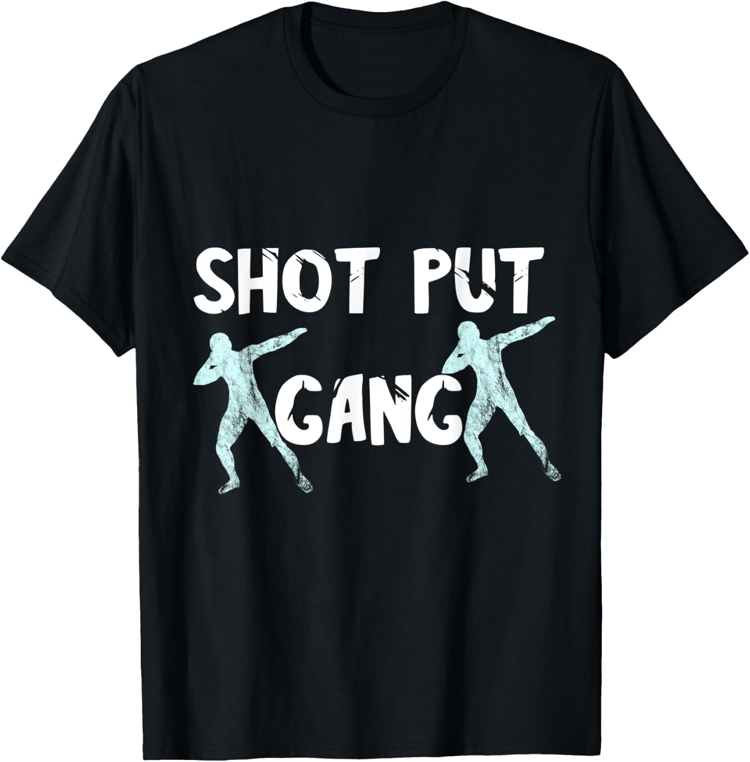 Shot Put Gang Thrower Squad Track And Field Throwing Team T-Shirt - T-Shirt | Black