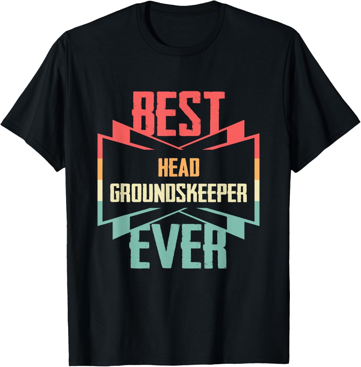 Vintage Best Head Groundskeeper Ever T-Shirt - T-Shirt | Black