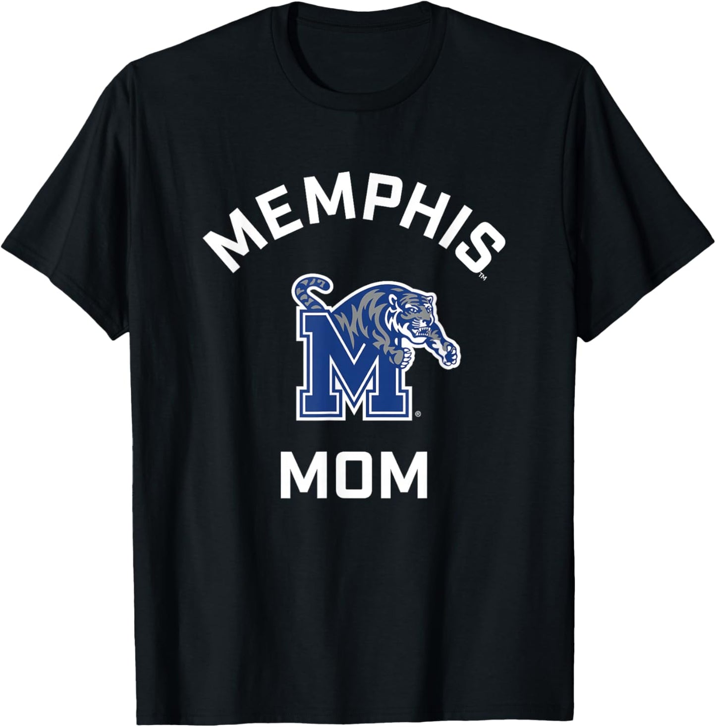 University of Memphis Tigers Arched Mom T-Shirt - T-Shirt | Black