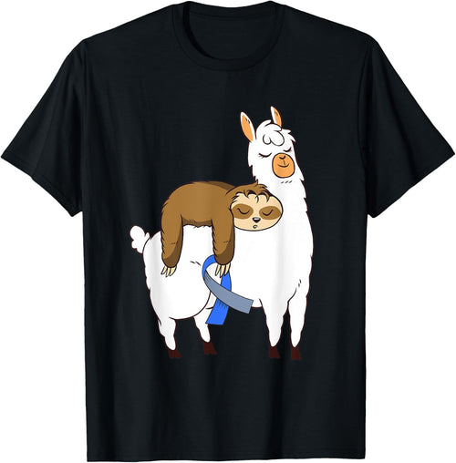 Cute Sloth Llama Type 1 T1D Diabetes Awareness Funny Gift