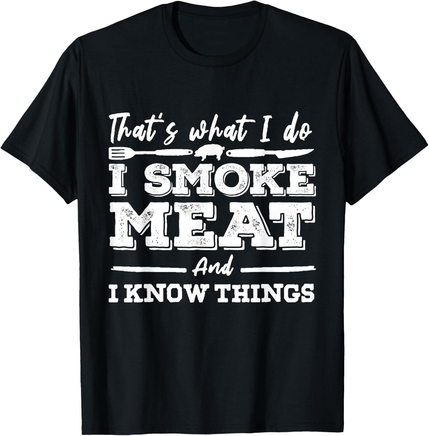 I'D SMOKE THAT - Funny Meat BBQ Season Smoker & Grilling T-Shirt - T-Shirt | Black