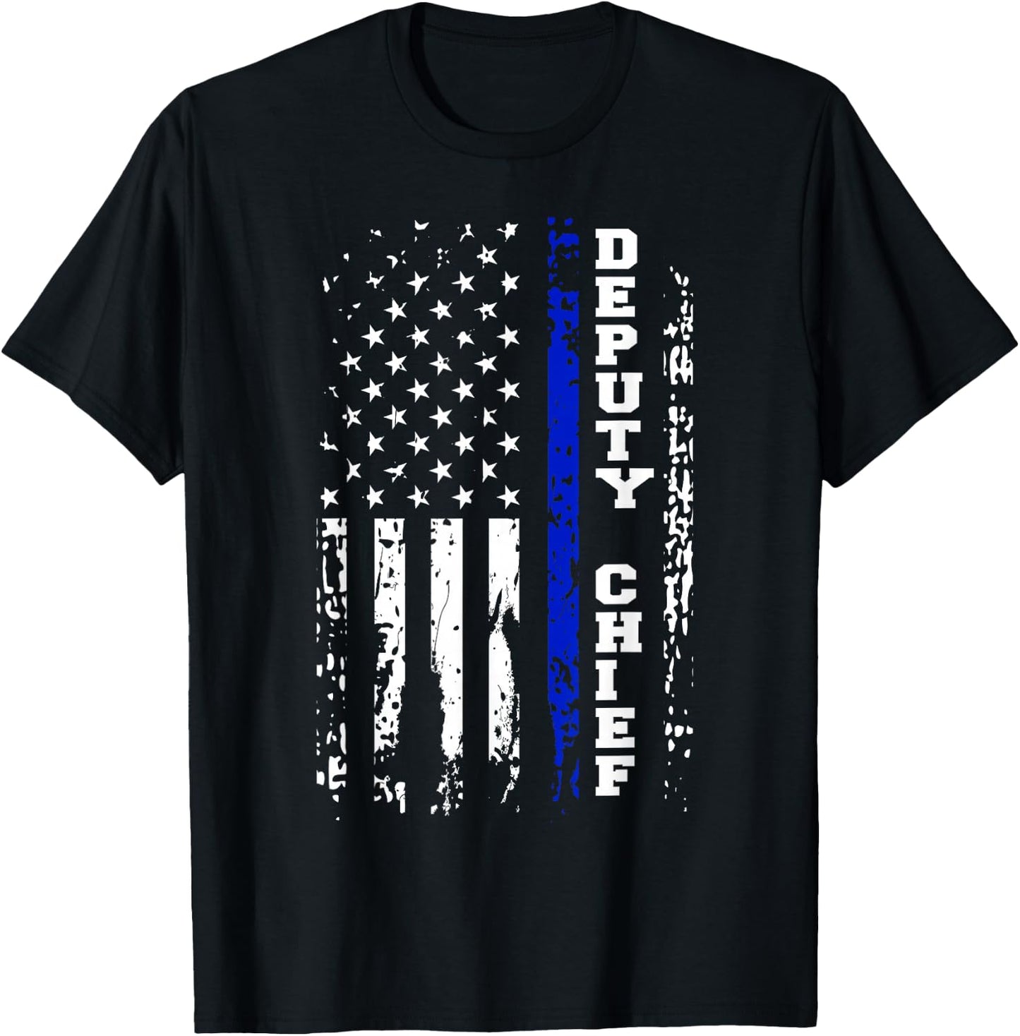 Police Deputy Chief Shirt Police Rank Deputy Chief Gift T-Shirt - T-Shirt | Black