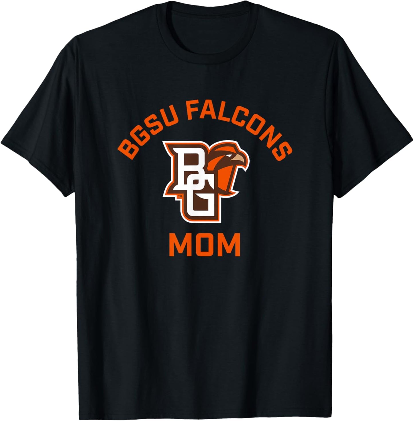 Bowling Green BGSU Falcons Arched Mom T-Shirt - T-Shirt | Black