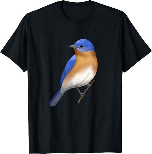 Eastern Bluebird Bird Lover Gift T-Shirt - T-Shirt | Black