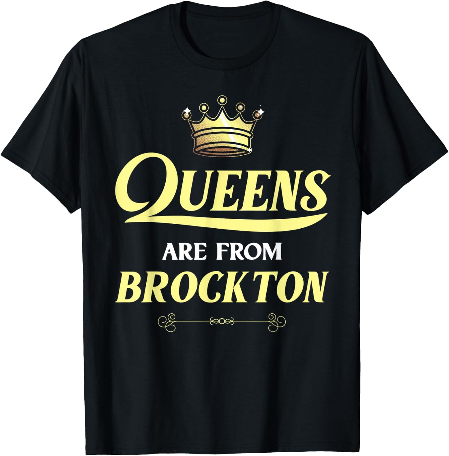 BROCKTON Gift Funny Home Roots Grown Born City USA Heritage T-Shirt - T-Shirt | Black