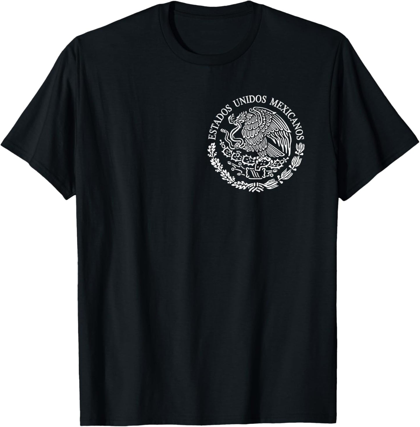 Mexican Flag Mexican Eagle T-Shirt - T-Shirt | Black