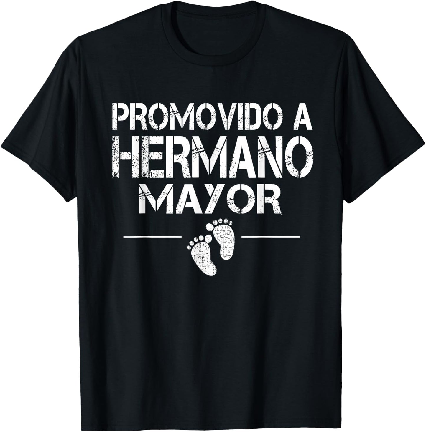 Promovido A Hermano Mayor Baby Shower Older Brother T-Shirt - T-Shirt | Black