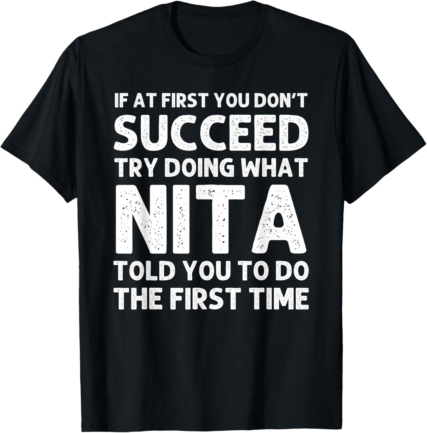 NITA Name Personalized Birthday Funny Christmas Joke T-Shirt - T-Shirt | Black