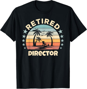 Relaxing Tropical Sunset Retired Director T-Shirt - T-Shirt | Black
