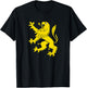 Gold Lion Rampant T-Shirt - T-Shirt | Black