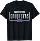 Powered By Croquetas Cuban Flag Pride Funny Cuba T-Shirt - T-Shirt | Black