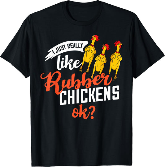 Rubber Chicken Screaming Costume T-Shirt - T-Shirt | Black
