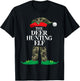 Deer Hunting Elf Matching Group Family Elf Christmas Pajama T-Shirt - T-Shirt | Black