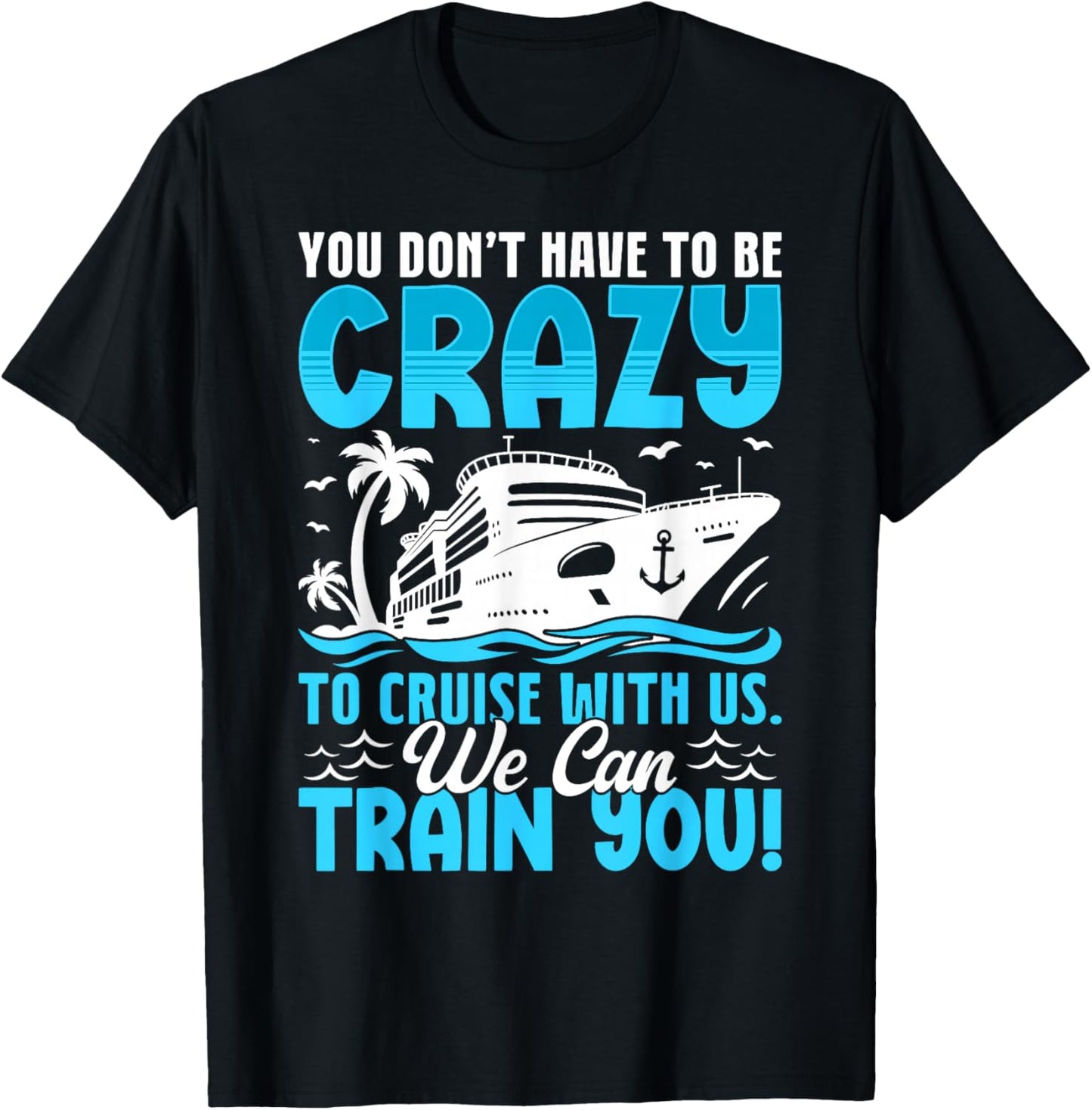 Cruise Ship Family Cruise Vacation Matching Couple Funny T-Shirt - T-Shirt | Black