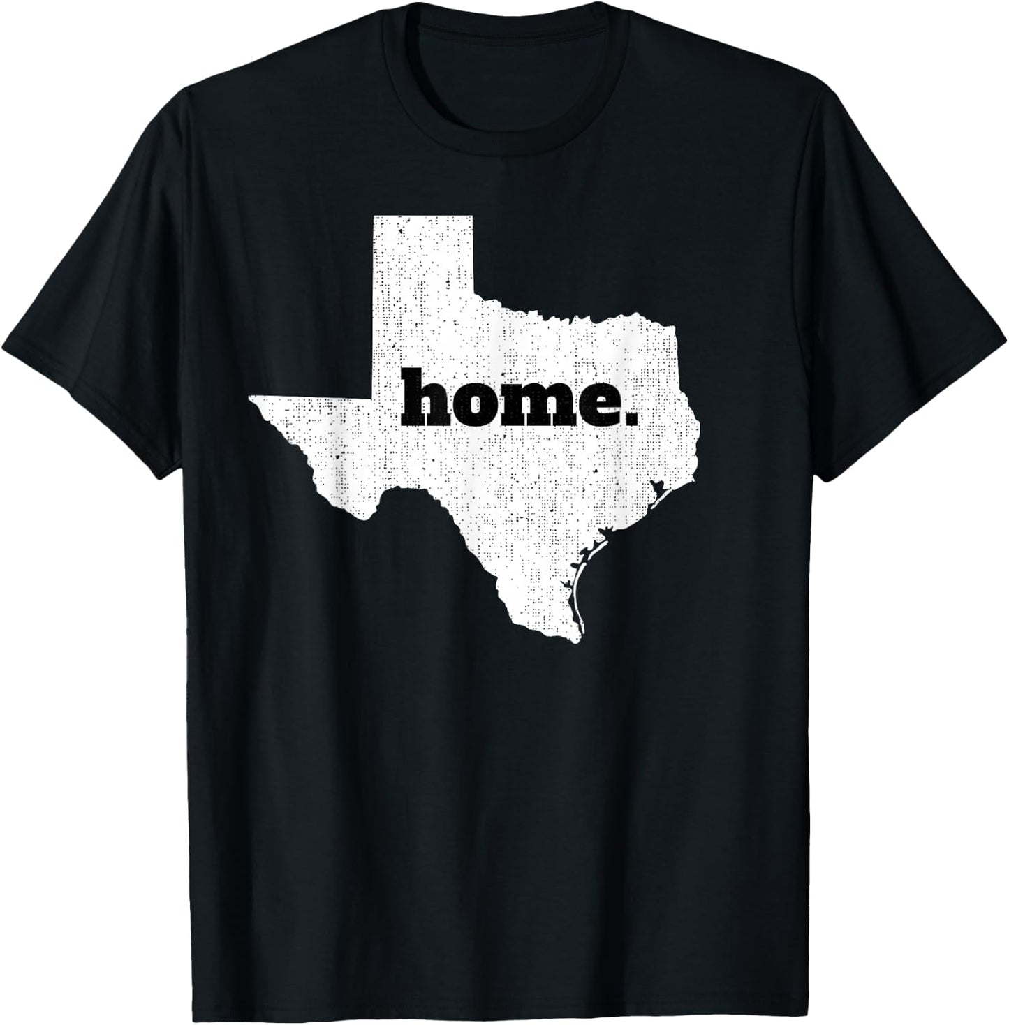 Texas Home State Map Pride T-Shirt - T-Shirt | Black