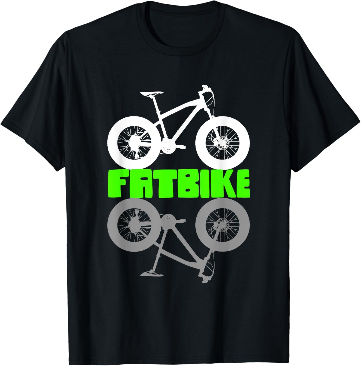 Fat Bike, Fat Bike, Mountain Bike, Fat Bike T-Shirt - T-Shirt | Black
