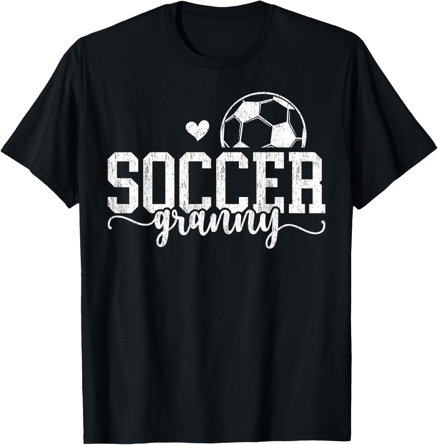 Soccer Granny Grandma Proud Granny Of A Soccer Player Granny T-Shirt - T-Shirt | Black