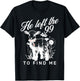 Sheep He left the 99 To Find Me T-Shirt - T-Shirt | Black
