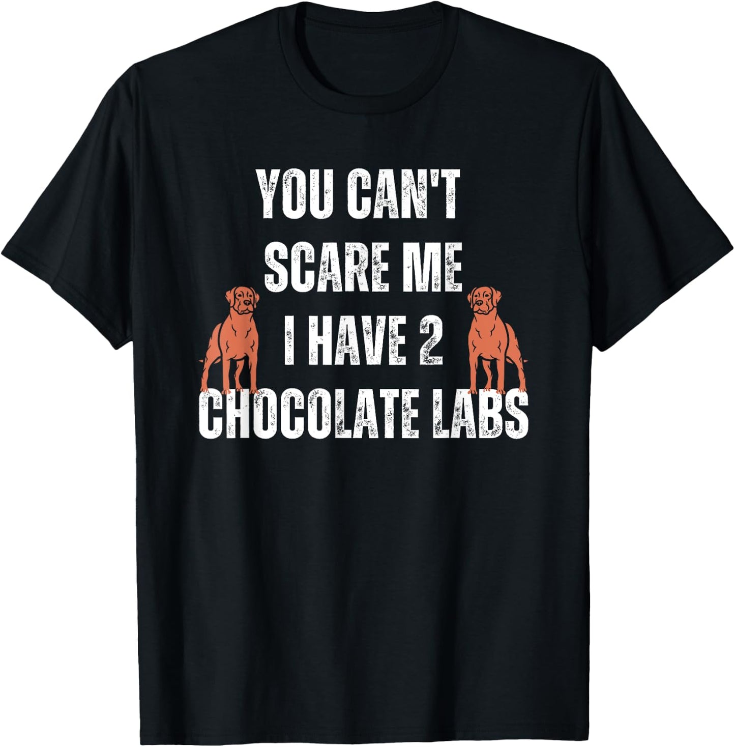 Chocolate Lab Funny Halloween Dog Costume Labrador Scare Me Women Kids T-Shirt - T-Shirt | Black