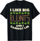 Like Big Blunts And I Cannot Lie Funny Weed Cannabis Gift T-Shirt - T-Shirt | Black