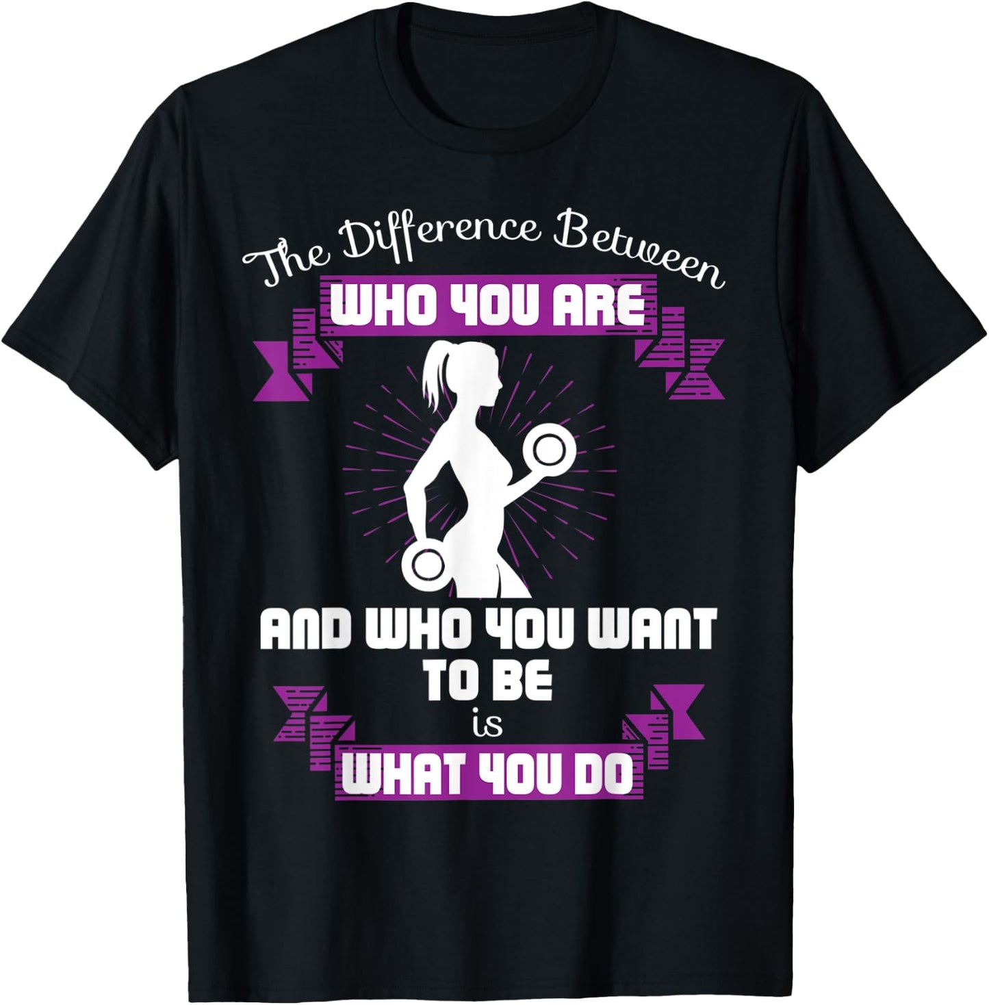 Women Workout Quote Gym Saying Cool Fitness Lover Gift T-Shirt - T-Shirt | Black